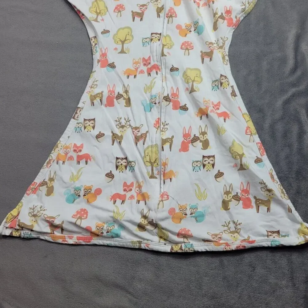 Sleeping Baby INC Baby Sleep Sack Woodland Animals Print Small 4M-8M 100% Cotton